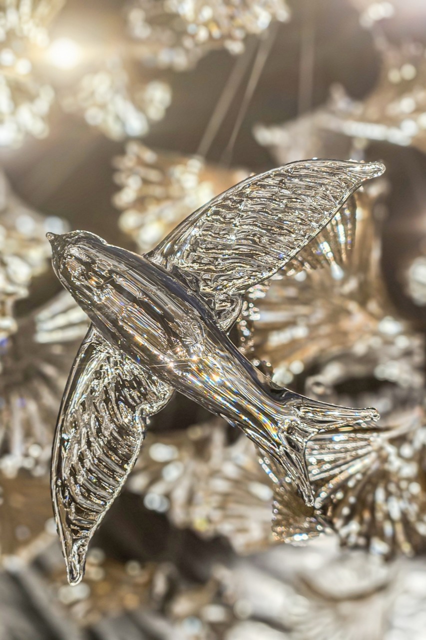 JELLYFISH　コンポート　アンティーク Blown glass jellyfish chandelier | Blown design